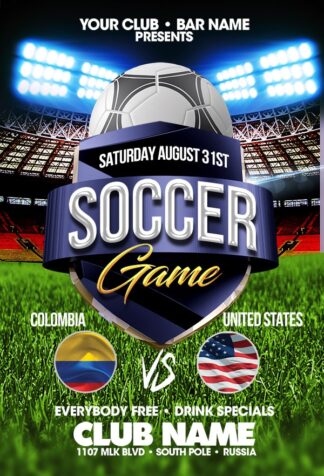 Soccer Game soccer game Event flyers