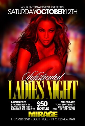 Sofisticated Ladies Night sofisticated ladies night Event flyers