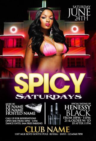 Spicy Black Saturdays spicy black saturdays Event flyers