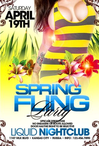 Spring Fling Party spring fling party Seasonal flyers