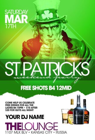 St Patricks Weekend st patricks weekend Seasonal flyers