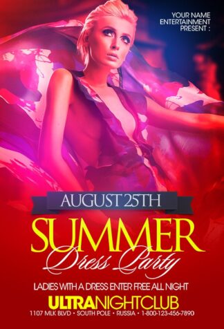 Summer Dress Party summer dress party Seasonal flyers