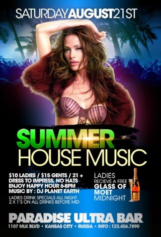 Summer House Party summer house party Music flyers