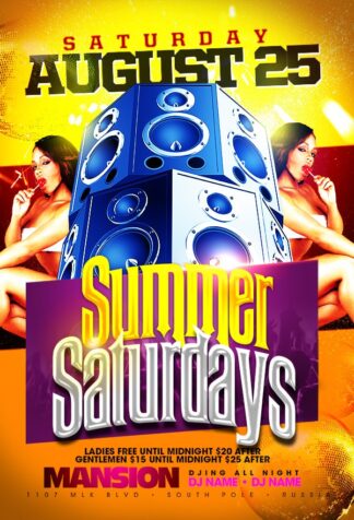 Summer Saturdays summer saturdays Event flyers