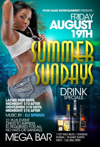 Summer Sundays summer sundays Seasonal flyers