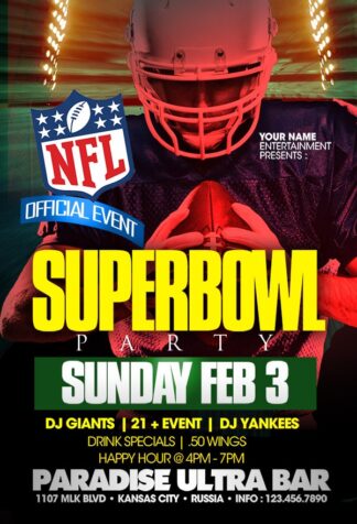 Super Bowl Official Event super bowl official event Event flyers