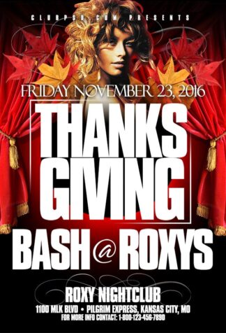 Thanksgiving Bash thanksgiving bash Seasonal flyers