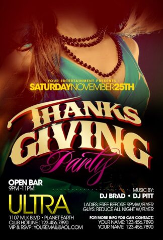 Thanksgiving Bigest Party thanksgiving bigest party Seasonal flyers