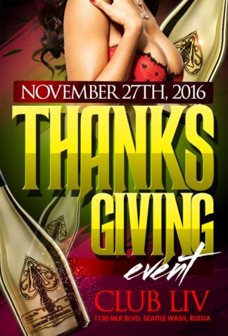 Thanksgiving Event thanksgiving event Seasonal flyers