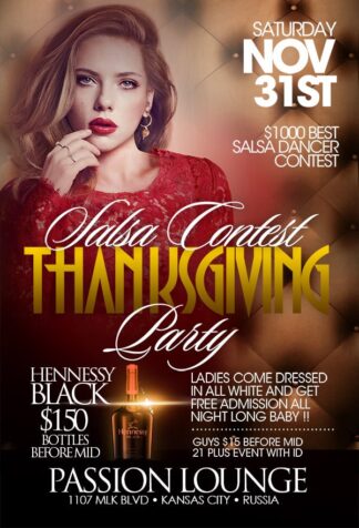 Thanksgiving Salsa Contest thanksgiving salsa contest Seasonal flyers