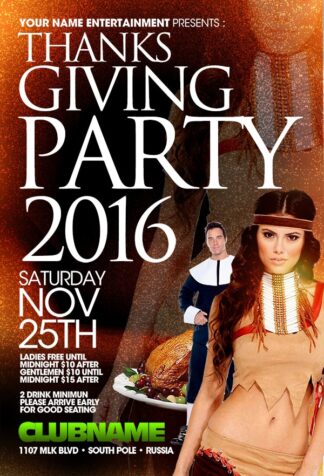 Thanksgiving Sexy Party thanksgiving sexy party Seasonal flyers