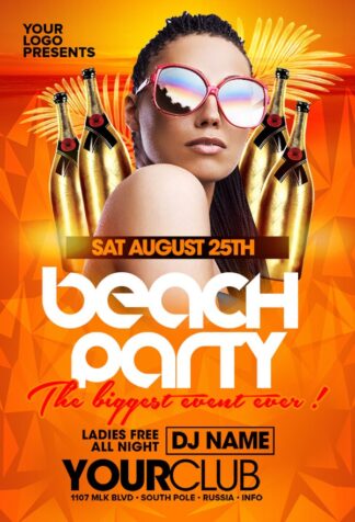 The Biggest Beach Party the biggest beach party Seasonal flyers