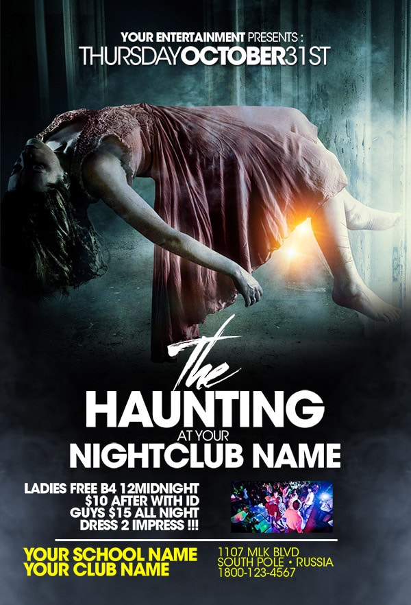 The Haunting the haunting Seasonal flyers