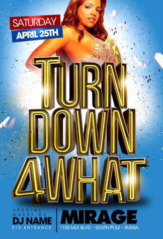 Turn It Down turn it down Community flyers