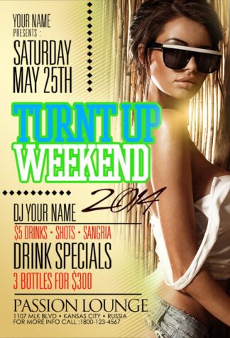 Turnt Up turnt up Music flyers