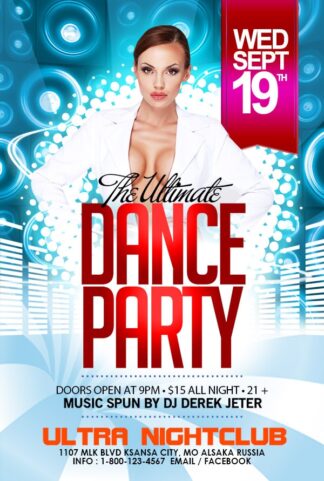 Ultimate Dance Party ultimate dance party Music flyers