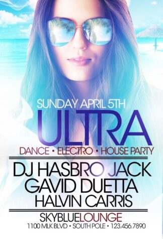 Ultra Dance Electro House Party ultra dance electro house party Music flyers