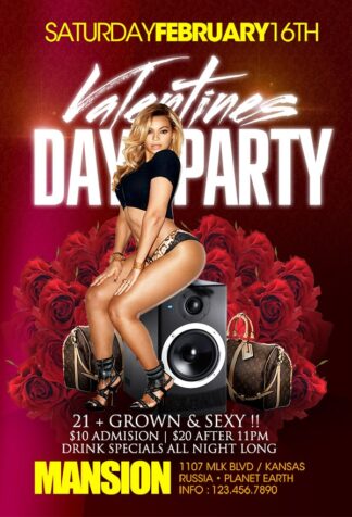 Valentines Day Party valentines day party Seasonal flyers