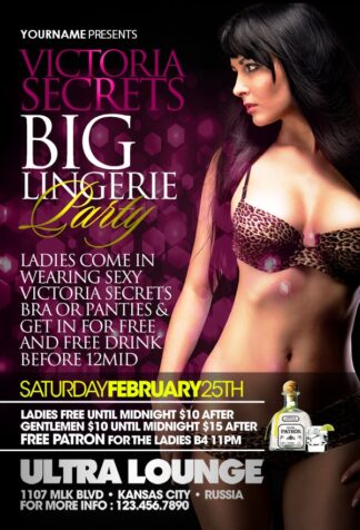 Valentines Lingerie Party valentines lingerie party Seasonal flyers