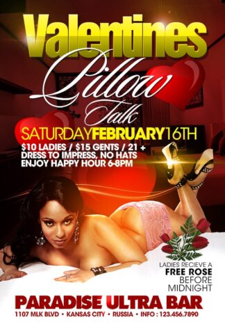 Valentines Pillow Talk valentines pillow talk Seasonal flyers