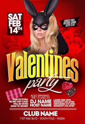 Valentines Sexy Party valentines sexy party Seasonal flyers