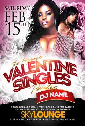 Valentines Single Party valentines single party Seasonal flyers