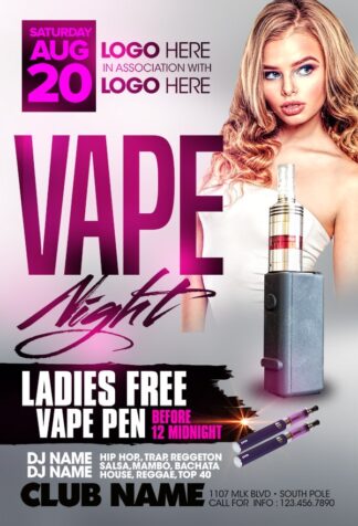 Vape Night vape night Event flyers