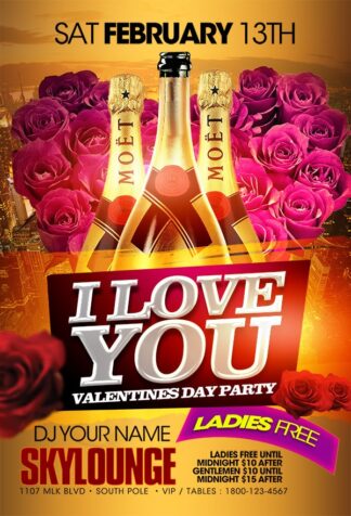 Valentines Day I Love You valentines day i love you Seasonal flyers