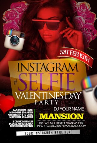 Valentines Day Selfie Party valentines day selfie party Seasonal flyers