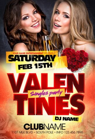 Valentines Day Singles Only valentines day singles only Seasonal flyers