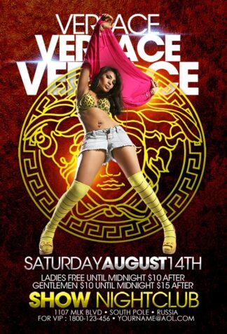 Versace versace Event flyers