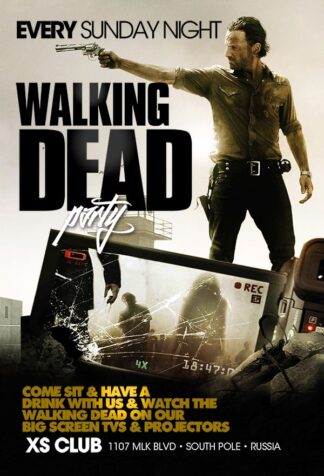 Walking Dead Party walking dead party Event flyers