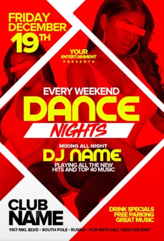 Weekend Dance Nights weekend dance nights Music flyers