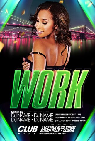 Work Party work party Event flyers