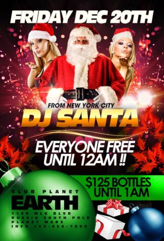 Christmas Club Planet Earth christmas club planet earth Seasonal flyers