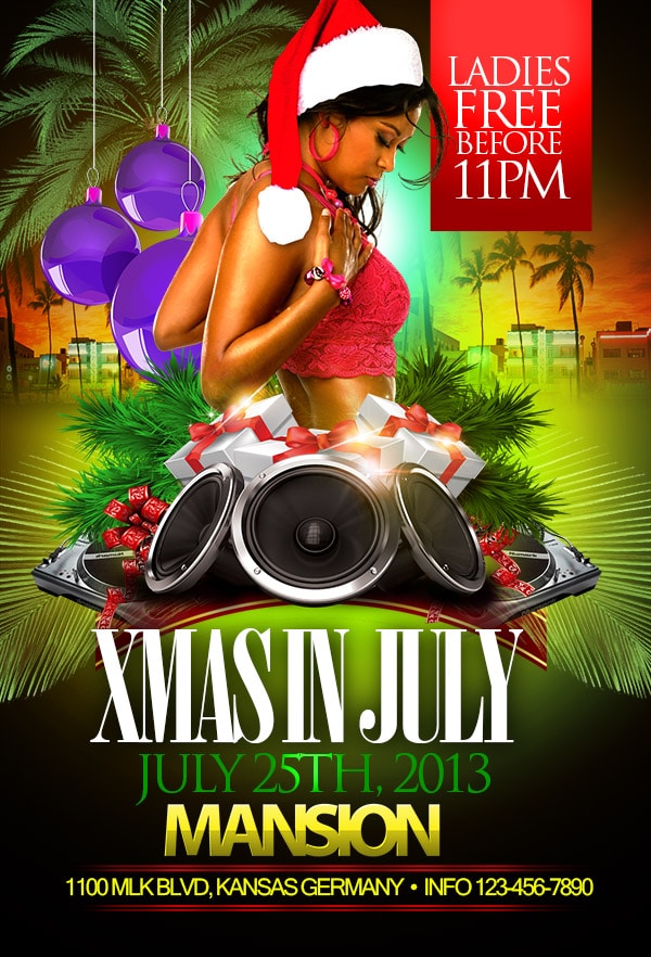 Christmas In July christmas in july Seasonal flyers