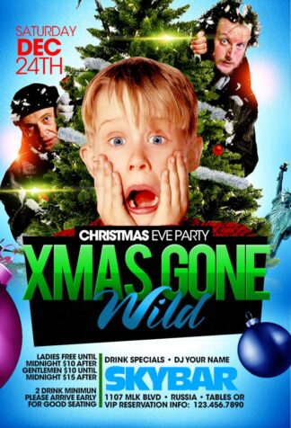 Christmas Not Home Alone christmas not home alone Seasonal flyers