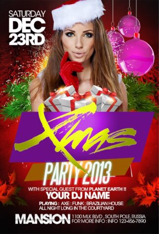 Sexy Christmas Party sexy christmas party Seasonal flyers