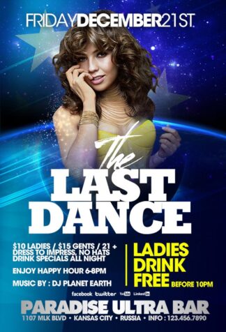 Christmas The Last Dance christmas the last dance Seasonal flyers