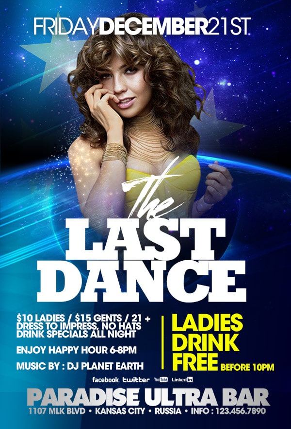 Christmas The Last Dance christmas the last dance Seasonal flyers