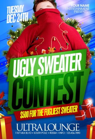 Christmas Ugly Sweater christmas ugly sweater Seasonal flyers