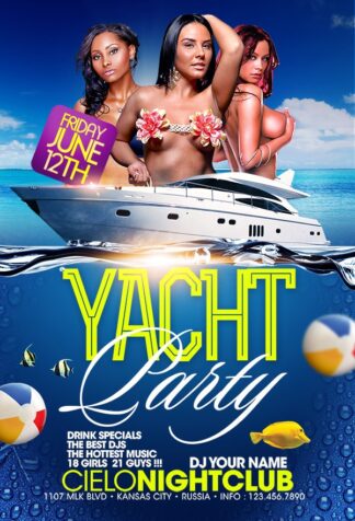 Yacht Party yacht party Seasonal flyers