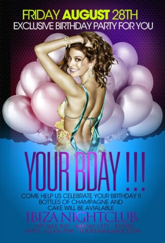 Your Birthday your birthday Event flyers