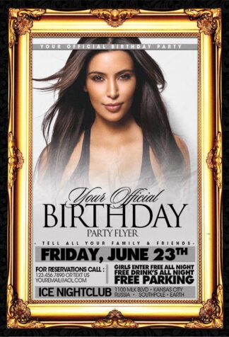 Your Official Birthday your official birthday Event flyers
