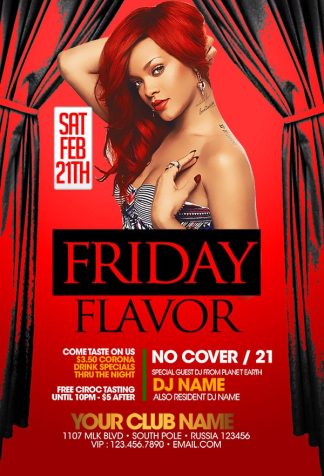 Friday Flavor friday flavor Event flyers