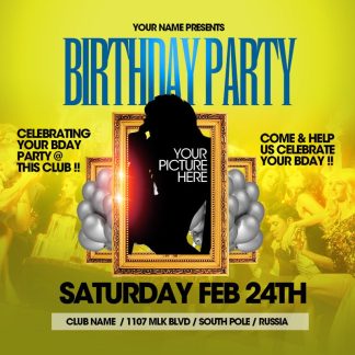 Happy Birthday Party happy birthday party Event flyers