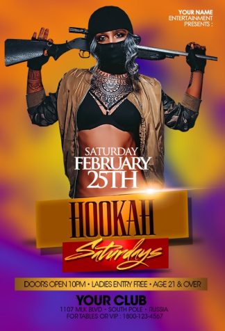 Hookah Saturdays hookah saturdays Event flyers