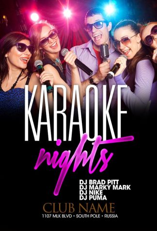 Karaoke karaoke Event flyers