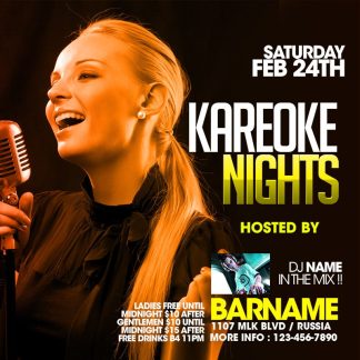 Karaoke Sexy Nights karaoke sexy nights Event flyers