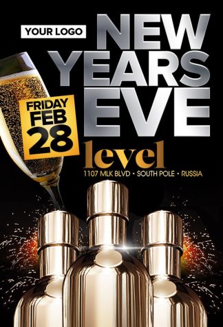 New Years Eve Holiday new years eve holiday Seasonal flyers